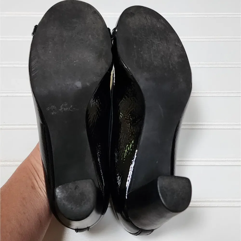 Tory Burch Aaden Black Patent Leather Pumps Size 7